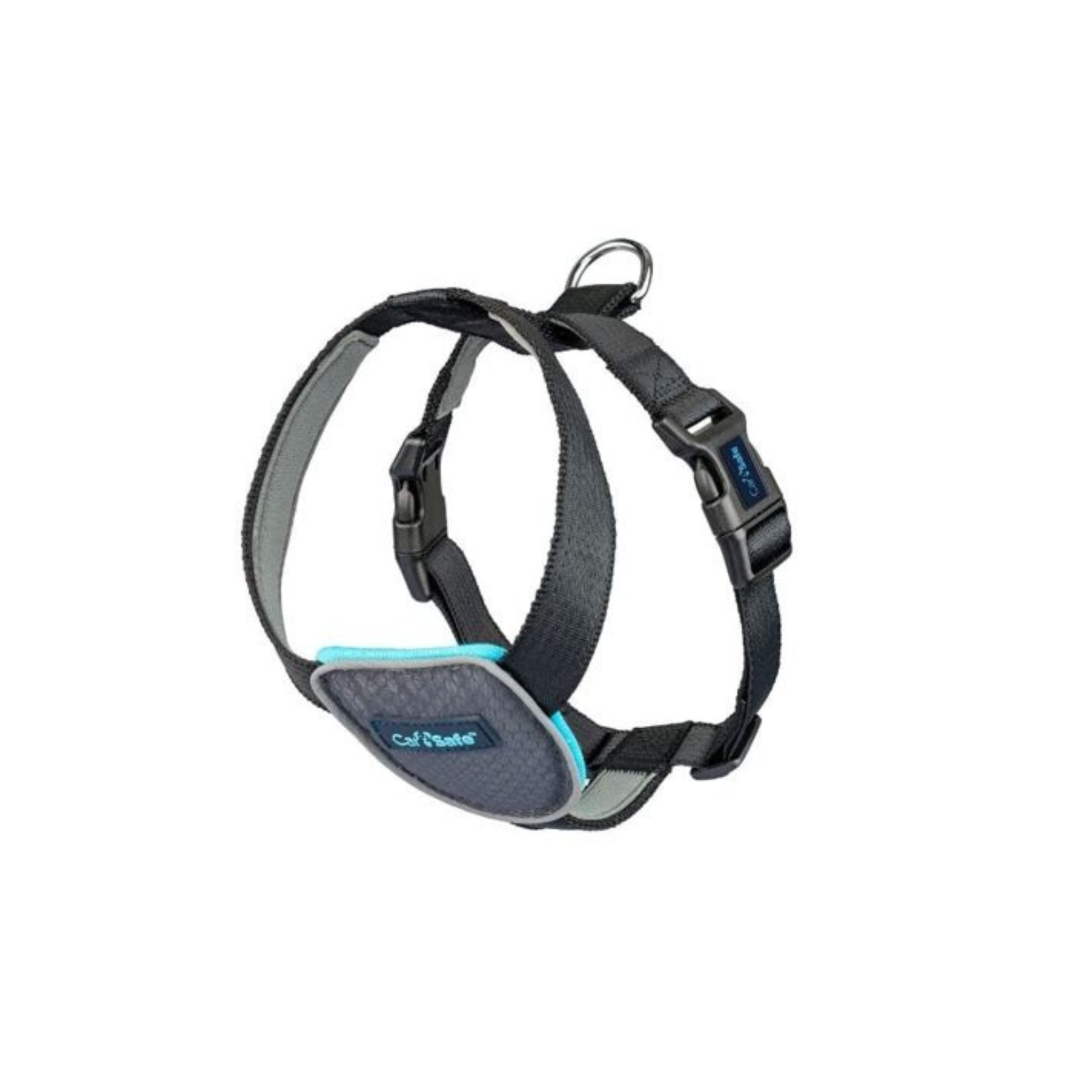 Dog harness with visible brand name on a white background