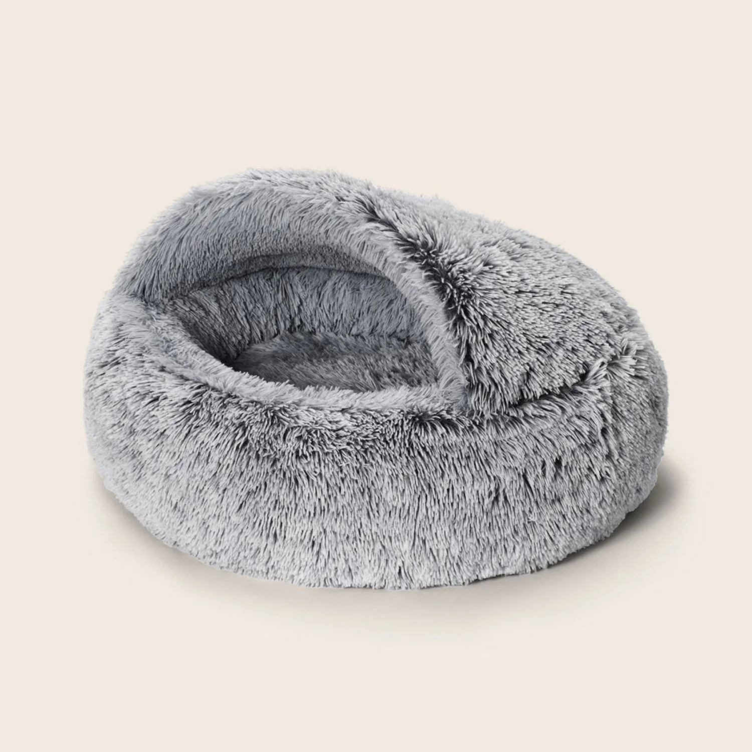 Snooza Calming Cuddler Hoodie Bed- Silver Fox